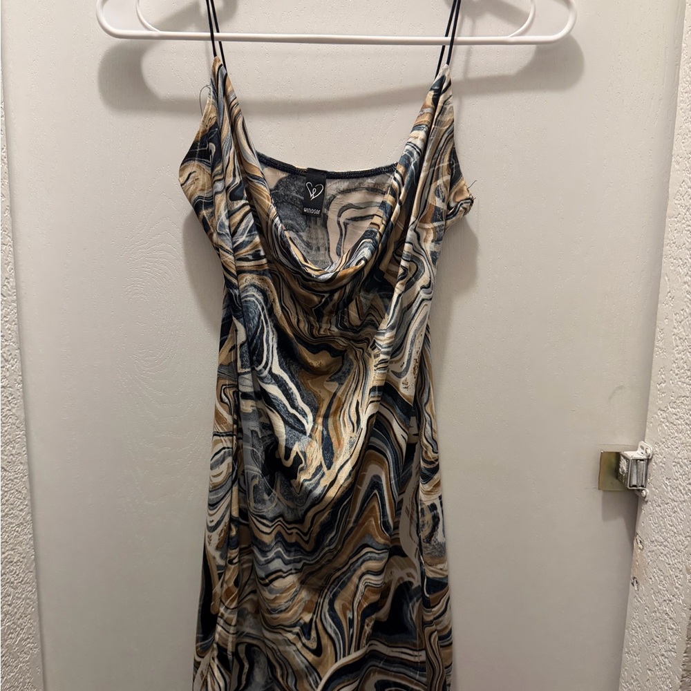 Windsor Mable Print Mini Dress